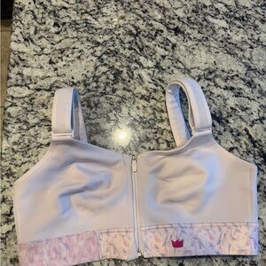 SHEFIT Luxe White high impact Sports Bra 1LUXE